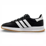 کفش adidas مشکی سفید سه خط کلاسیک از بالا
