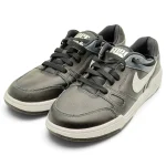 نمای رویه کفش نایکی Full Force Low مشکی با Swoosh سفید