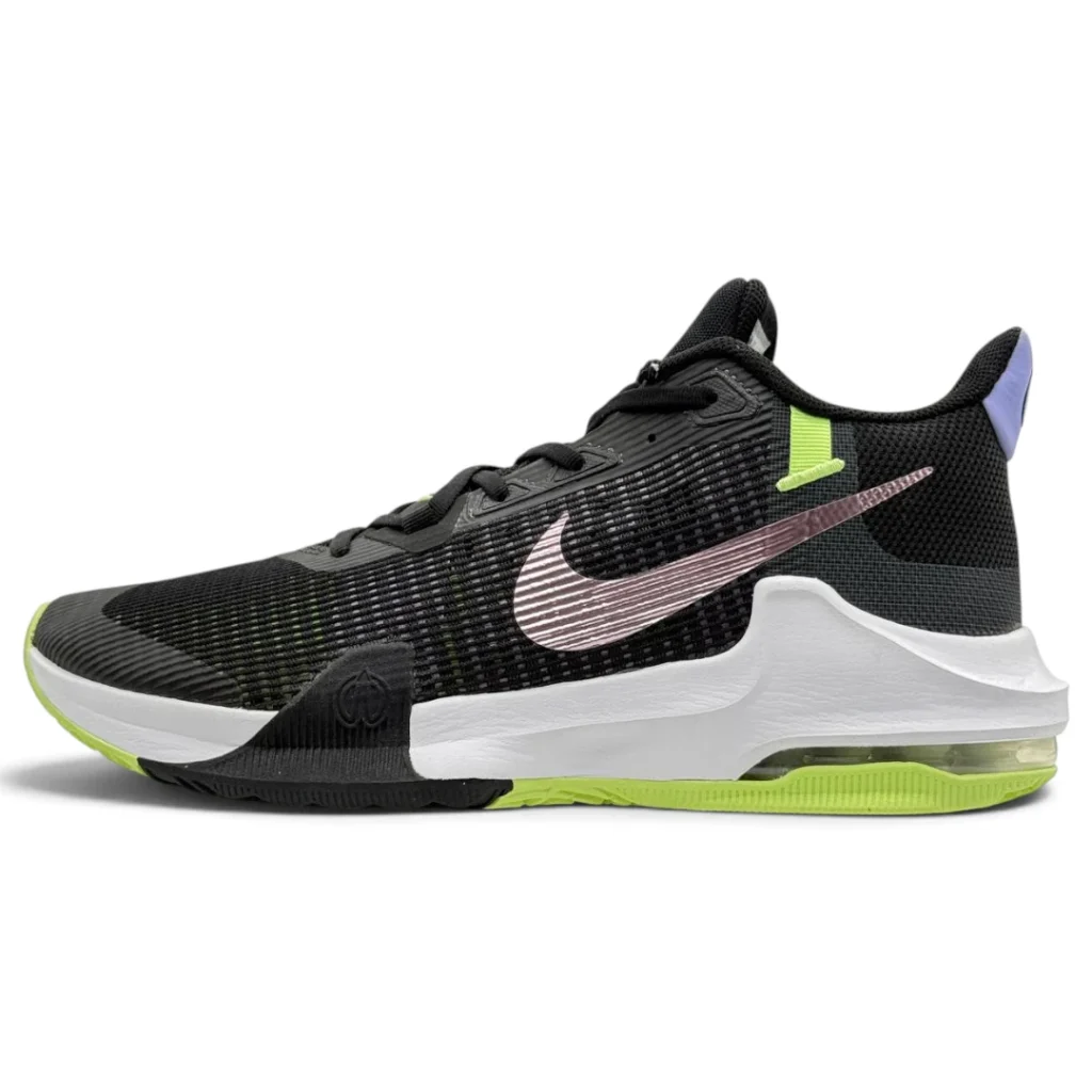کفش بسکتبال نایکی Air Max Impact 3 مشکی با جزئیات صورتی و سبز
