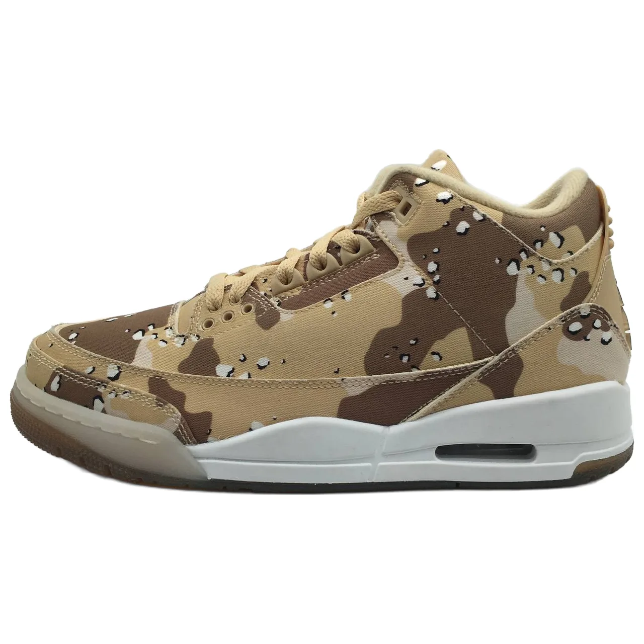 کفش جردن ایرجردن 3 رترو تکس (Air Jordan 3 Retro Tex) کرم سایز 39 (25 سانتیمتر) آکبند - نمای بغل بیرونی لنگهی چپ کفش جردن ایرجردن 3 رترو تکس (Air Jordan 3 Retro Tex) کرم سایز 39 (25 سانتیمتر) آکبند - نمای بغل بیرونی لنگهی چپ